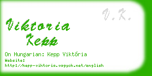 viktoria kepp business card